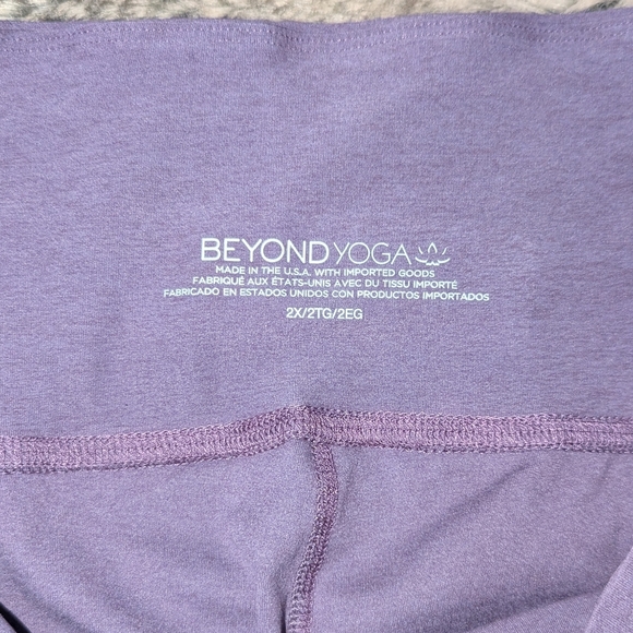Beyond Yoga High Waisted Practice Pant Purple Haze Heather Women's 2X - Picture 3 of 7